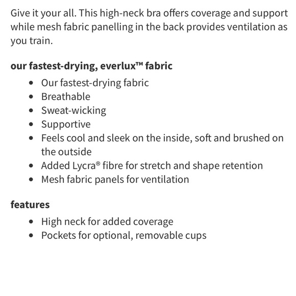 Lululemon Everlux High-Neck Train Bra Wild Indigo - Picture 9 of 15